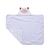 Toalha de banho infantil bebê lisa c/ capuz bordado e forro de fralda bichos - baby joy Cachorrinho off white