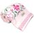 Toalha de Banho Karsten Yuna 100% Algodão - Barra Floral Brilho Grossa Macia Antipilling - 70 x 135 Rosa