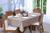 Toalha de Mesa 10 Lugares Sala de Jantar Jacquard Lisa 3,00m x 1,40m Bege Cappuccino