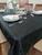 Toalha de mesa  12 lugares em tecido jacquard - excelente qualidade e acabamento - mtm enxovais Preto
