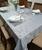 Toalha de mesa  12 lugares em tecido jacquard - excelente qualidade e acabamento - mtm enxovais Cinza