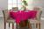 Toalha De Mesa 1,50x1,50 Tecido Oxford Quadrada Jantar 4 lugares pink