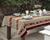 Toalha De Mesa 3,5 metros para 6 Lugares Cadeiras Tecido Linhão Corrida Algodão Retangular Luxo Estampas Novas 2023 Vermelho