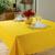 Toalha de Mesa 4 Lugares Festa e Sala de Jantar Oxford Lisa 1,50m x 1,40m Amarelo