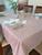 Toalha de mesa  8 lugares em tecido jacquard - excelente qualidade e acabamento - mtm enxovais ROSÊ