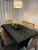 Toalha de Mesa Jacquard Luxo 6 Lugares 2,00x1,40 para Cozinha premium Várias Cores Preto