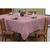 Toalha de Mesa Lisa Jacquard Adamascado Luxo 1,50mx1,40m (4 lugares) Rosê