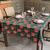Toalha de mesa natal  estampada para 8 cadeiras Verde Floral