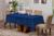 toalha de mesa renda 6 cadeiras 2,30x1,50 sala de jantar decoração Azul Royal