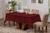 toalha de mesa renda 6 cadeiras 2,30x1,50 sala de jantar decoração Bordô