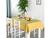 toalha de mesa retangular  04 lugares tecido rustico 1,40m x 1,40 varias cores lisa Amarelo