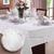 Toalha de mesa Retangular em Jacquard 8 Lugares  Admirare Branca