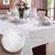 Toalha de mesa Retangular em Jacquard para 10 lugares Admirare Branca