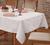 Toalha de mesa retangular grande jacquard luxuosa 10 lugares Branco