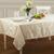 Toalha de Mesa Retangular Jacquard Egeo 270x150 cm Creme