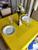 Toalha Mesa Basica Retangular Sala Jantar Oxford Liso 1,00x1,40 amarelo