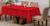 toalha mesa luxo de renda retangular sala jantar 6 lugares Vermelho