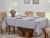 Toalha Mesa Luxo Retangular Sala Jantar 6 Lugares Jacquard Cinza