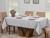 Toalha Mesa Luxo Retangular Sala Jantar 6 Lugares Jacquard Prata