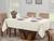 Toalha Mesa Luxo Retangular Sala Jantar Jacquard 6 Lugares Palha