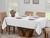 Toalha Mesa Luxo Retangular Sala Jantar Jacquard 8 Lugares 2,50m X 1,40m Branco