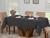 Toalha Mesa Luxo Retangular Sala Jantar Jacquard 8 Lugares 2,50m X 1,40m Grafite Cinza