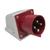 Tomada Blindada Sobrepor Negativo 3P+T 32A 415V Vermelho Metaltex Vermelho
