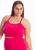 Top Alça Suplex Fitness Academia plus size Pink