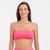 Top Cropped Faixa Sem Alças Sutiã Sem Bojo Moda Academia Rosa neon