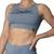 Top Cropped Fitness United Assinatura Cinza