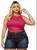 Top Cropped Regata Cavada Feminino Plus Size Blusinha Gringa Fuscia