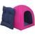 Toquinha Filhote Avuk Pet Modelo 2x1 Com Almofada Para Filhote de Cachorro ou Gato Pink