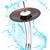 Torneira cascata alta monocomando em vidro p/ banheiros e lavabos agua quente e fria  - várias cores MARROM