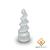 Torre de Selenita 10cm Espiral Pedra Natural Cristal Energia Branco