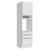 Torre Quente Madesa Lux 60 cm 1 Porta 3 Gavetas - Branco/Branco Veludo Branco/Branco Veludo