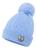 Touca Gorro Frio Infantil Feminina Masculina Forrada lã Pompom -Premium Azul