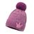 Touca Gorro Frio Infantil Feminina Masculina Forrada lã Pompom -Premium Lavanda