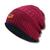 Touca Gorro Inverno Masculina Feminina Forrada Pelúcia Frio Vermelho