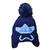 Touca Infantil Gorro  De Lã Bebês Menino Menina Forrada Pompom Azul escuro