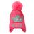 Touca Infantil Gorro  De Lã Bebês Menino Menina Forrada Pompom Pink