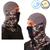 Touca Ninja Mascara Paintball Tatica Militar Balaclava Moto Proteção Térmica UVA UVB Dry Fit Frio  Camuflada Floresta com Cinza