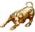 Touro De Ouro Estatua Decoração Dourada Touro Wall Street Ouro