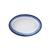 Travessa Rasa Oval 17cm Porcelana Schmidt - Dec. Esfera Azul 2413 2413