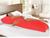 Travesseiro De Corpo Xuxao Grande com Fronha Ziper Percal Silicone Vermelho