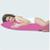 Travesseiro De Corpo Xuxao Grande com Fronha Ziper Percal Silicone Pink
