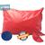 Travesseiro Hospitalar: Capa Impermeável + Refil de Espuma - Coloridas Vermelho