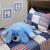 Travesseiro Infantil Pelucia Cachorro Estampa Azul