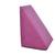 Travesseiro Triangular Encosto Anatômico Almofada de Apoio Espuma D33 Capa Removível Zíper Adulto Rosa Pink