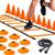 Treino Futebol Funcional Kit Cone Escada Chapéu Corda para treinamento funcional fisico fitness  Laranja