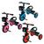 Triciclo bicicleta infantil buzina e cestinha zippy toys Rosa